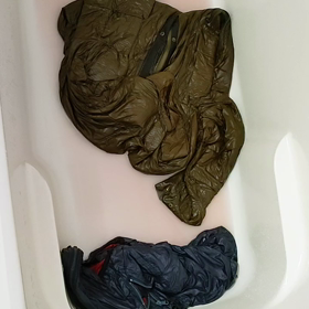 ダウン等冬物衣類の洗濯。の画像
