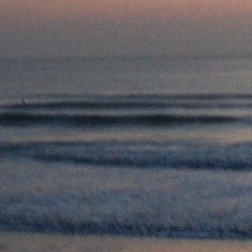 12月5日千葉北、東浪見の朝の波の画像