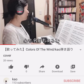 【歌ってみた】Colors Of The Windの画像