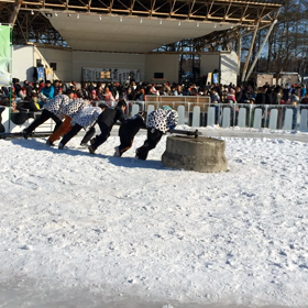 氷の回転ソリの画像