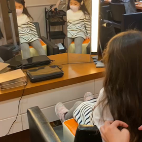 4歳にして…初めての髪カットの画像