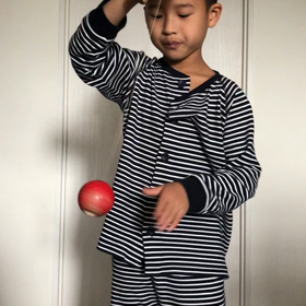 けん玉練習の画像