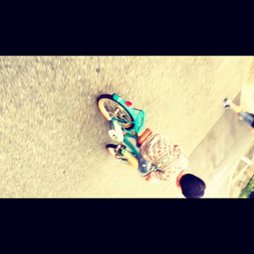 自転車乗れた！の画像