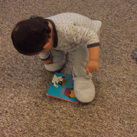 スリッパでとことこの画像