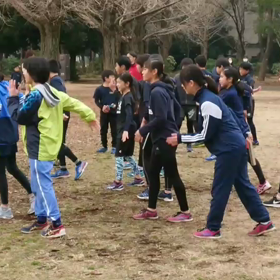 リレー練習(その場バトン)②の画像