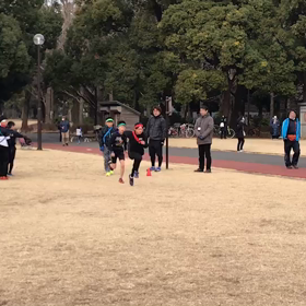 男子Bチーム バトン練習の画像