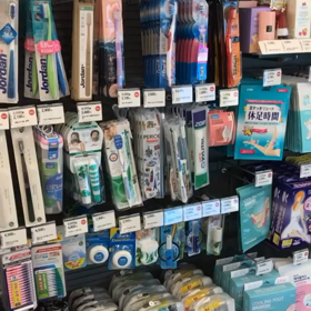 韓国の歯ブラシ売り場の画像