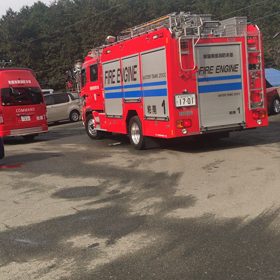 宇美町昭和の森でレスキュー隊の画像