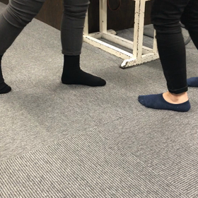 踏み込む感覚の画像