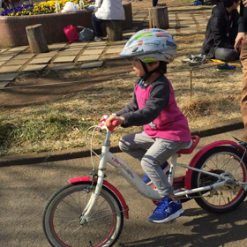 乗れた！ペダルをこげた！の画像