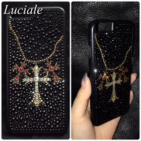 クロスネックレス風iPhone6カバーデコ✨の画像