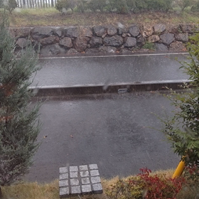 天気急変　パート休みでよかったの画像