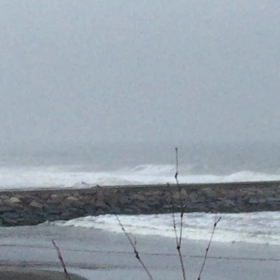 3月8日千葉北、東浪見の朝の波の画像