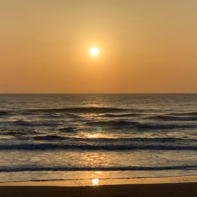 3月11日千葉北、東浪見の朝の波の画像