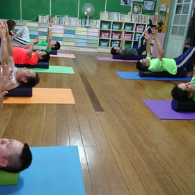 体操教室での取り組みの画像