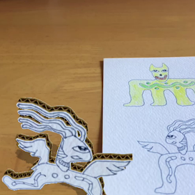 描いた絵が飛び出して走り出すの画像