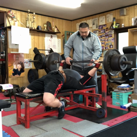 西井君ベンチ170キロ成功の画像