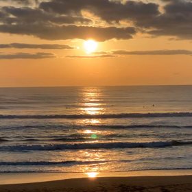 3月24日千葉北、東浪見の朝の波の画像