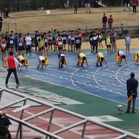 男子100ｍ１組目の画像