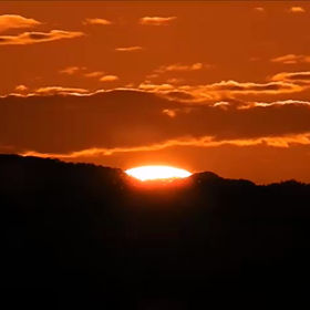 久々の夕陽の画像