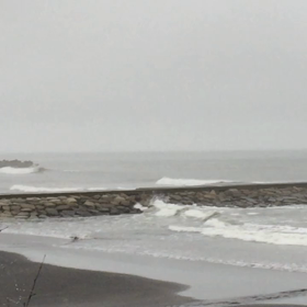 9月6日千葉北、東浪見の朝の波の画像