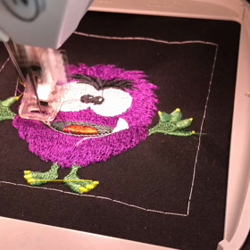 ミシン刺繍 ハロウィンモンスターの画像