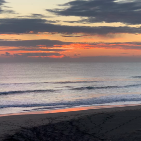 1月18日千葉北、東浪見の朝の波の画像