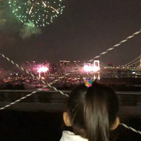 お台場花火動画の画像