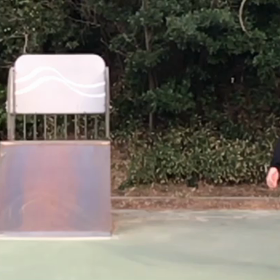 今朝の横乗り1サーフスケートの画像