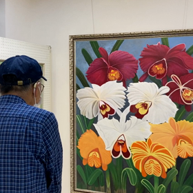 昨年の「友和会展」市民会館別館展示室。後編の画像