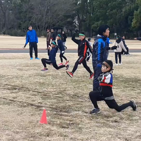 航空公園練習 大股歩行①の画像