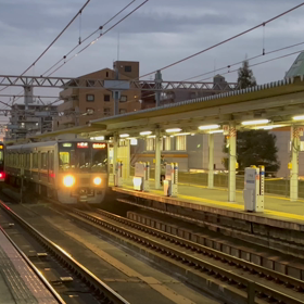 六甲道駅の夕方の画像