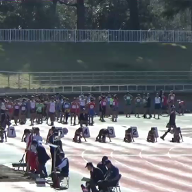 チャレンジカップ ６年男子100mゴール付近③の画像