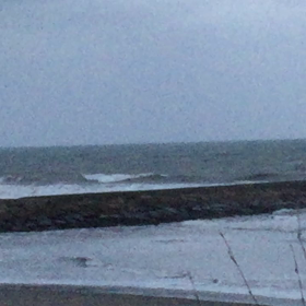 1月22日千葉北、東浪見の朝の波の画像