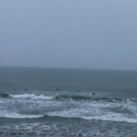 12月17日千葉北、東浪見の朝の波の画像