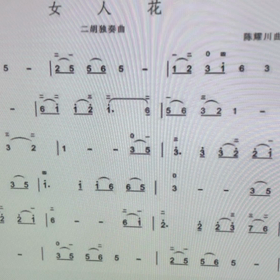 【二胡練習】女人花の画像