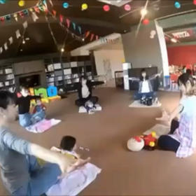 古河市総和☆キッズスペースnino様にて☆スキンシップヨガ☆開催しました☆の画像