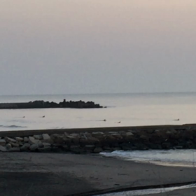 4月9日千葉北、東浪見の朝の波の画像