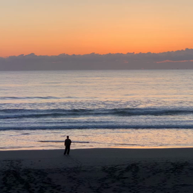 2月28日千葉北、東浪見の朝の波の画像