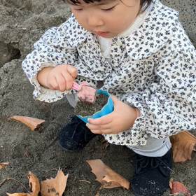砂場遊びブームの画像