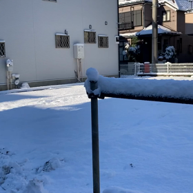 雪の通勤風景の画像