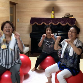 【動画レポ】脳トレ バランスボール あんたがたどこさの画像