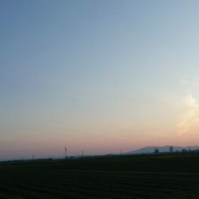 美しい夕日の画像