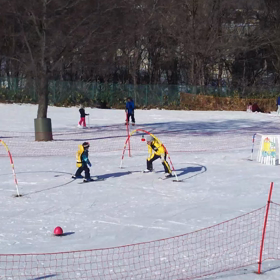 スキーの練習の画像