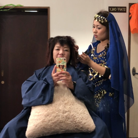 アリエルソフィーにヘアーしてもらいましたの画像