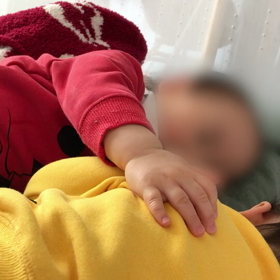 寝かしつけ？？の画像