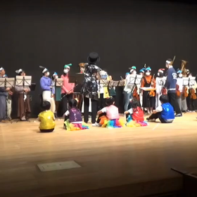 オーケストラの楽器　を見ました!の画像