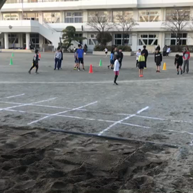 川越小練習 男子走り幅跳び⑩(田村くんの跳躍)の画像