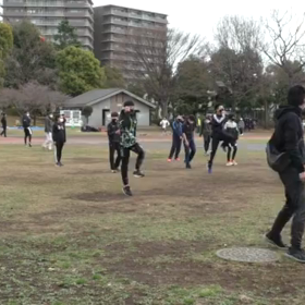 ６ 年生記録会 はじめの会・アップ③の画像