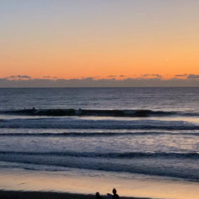 12月28日千葉北、東浪見の朝の波の画像